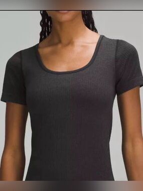 Lululemon Square Neck Short Sleeve Top